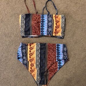 Shein high wasted bathing suit